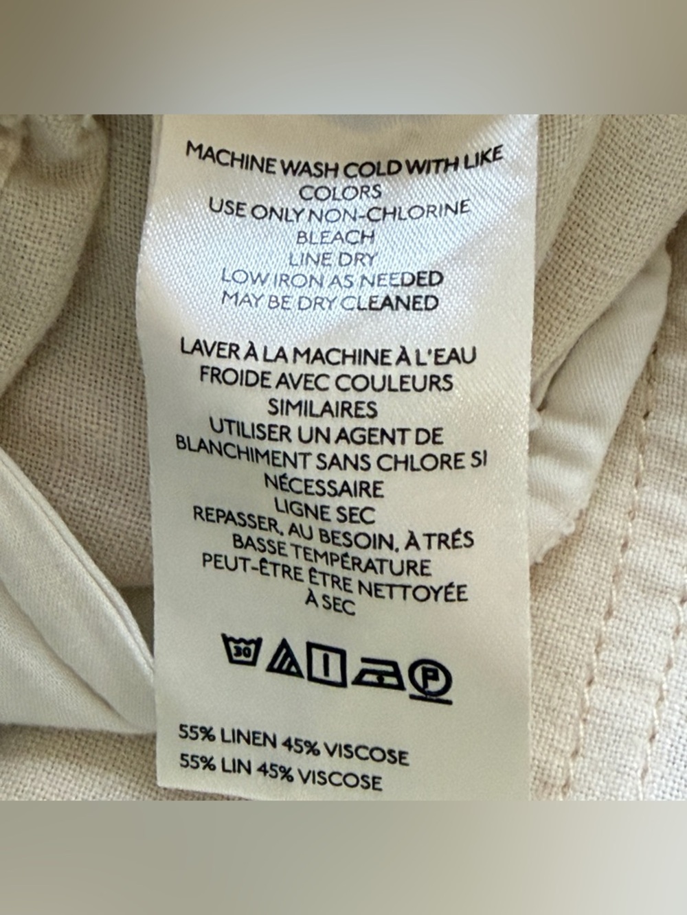 PILCRO Anthropologie Slim Beach Cargo Pants Linen Blend - Picture 12 of 12